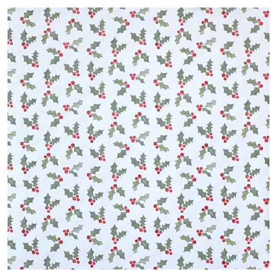 Christmas Holly Paper by Recollections™, 12" x 12"